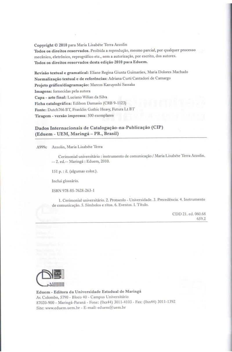 Cerimonial Universitário: instrumento de comunicação 2ª Ed. - Imagem 2