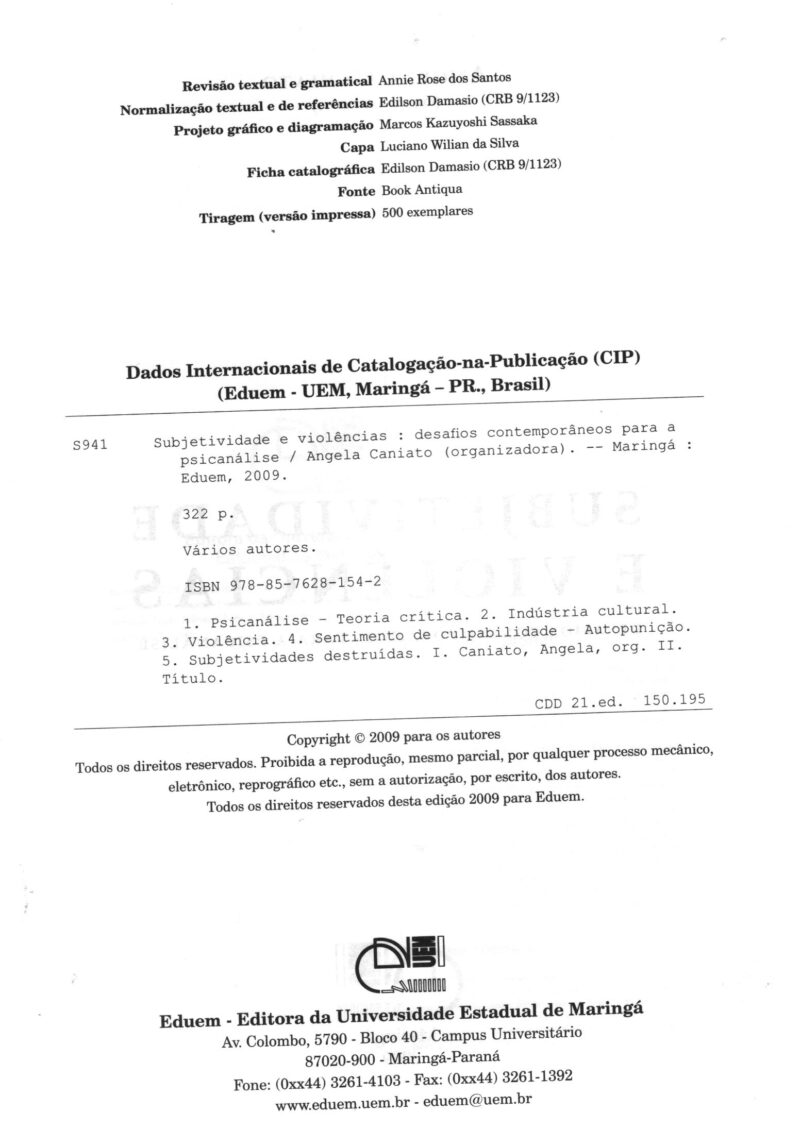 Subjetividade e violência: desafios contemporâneos para a psicanálise - Imagem 2